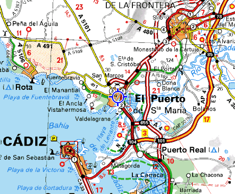 map of el puerto de santa maria