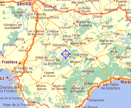 map of andalucia prado del rey